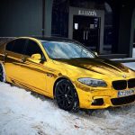 Yellow Gold Chrome (CHM02-HD) Vinyl Wrap - Ảnh 4