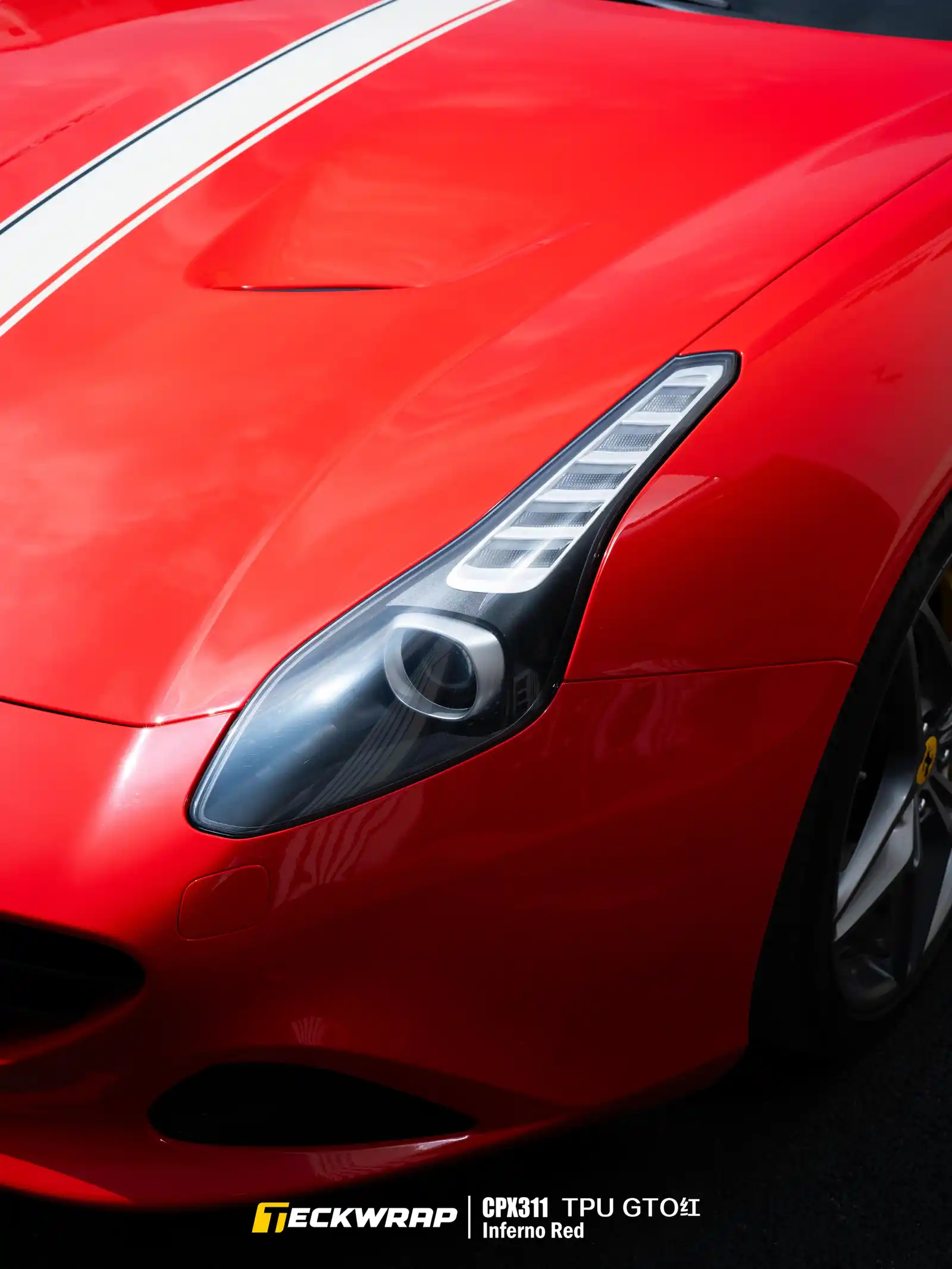 TeckWrap Inferno Red Gloss (CPX311): PPF Đổi Màu Đỏ Bóng Đầy Mê Hoặc Cho Ferrari California T