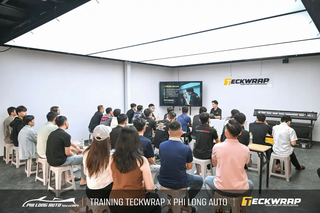 chuong trinh teckwrap training day 4 Phi Long Auto trở thành Nhà phân phối chính thức PPF TeckWrap tại miền Tây