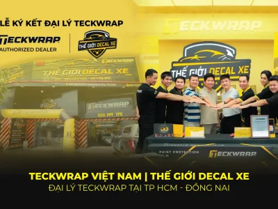 Thế Giới Decal Xe chính thức trở thành đại lý TeckWrap Việt Nam